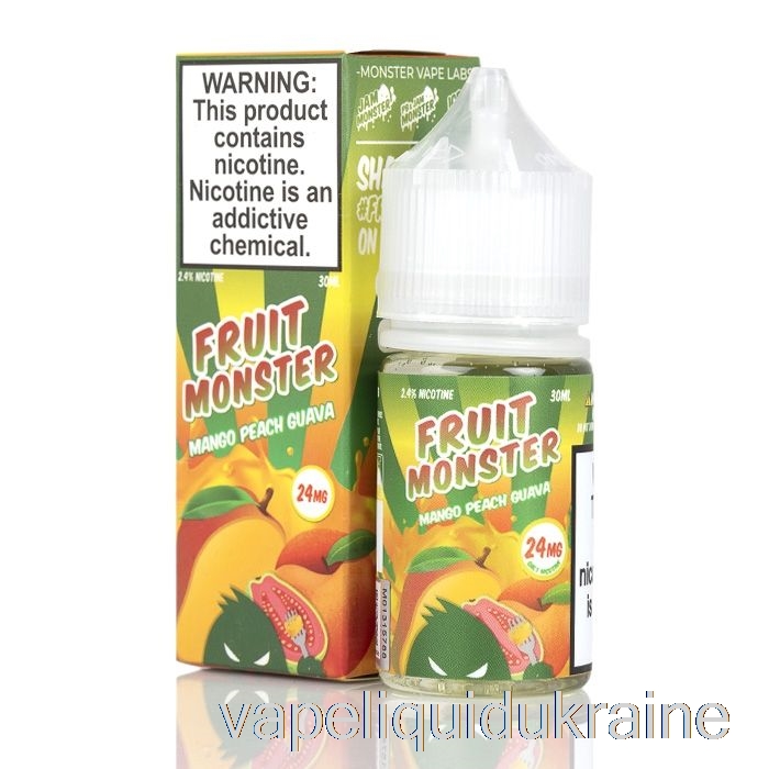 Vape Liquid Ukraine Mango Peach Guava - Fruit Monster Salts - 30mL 48mg